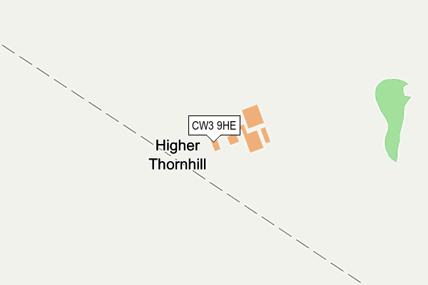 CW3 9HE map - OS OpenMap – Local (Ordnance Survey)