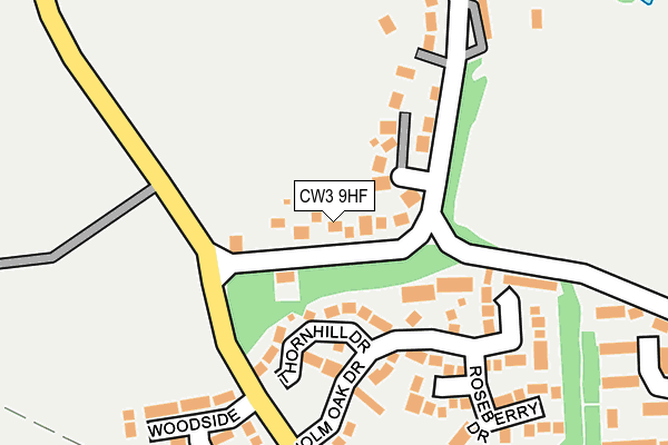 CW3 9HF map - OS OpenMap – Local (Ordnance Survey)