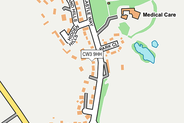 CW3 9HH map - OS OpenMap – Local (Ordnance Survey)