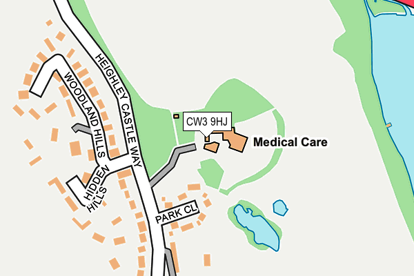 CW3 9HJ map - OS OpenMap – Local (Ordnance Survey)