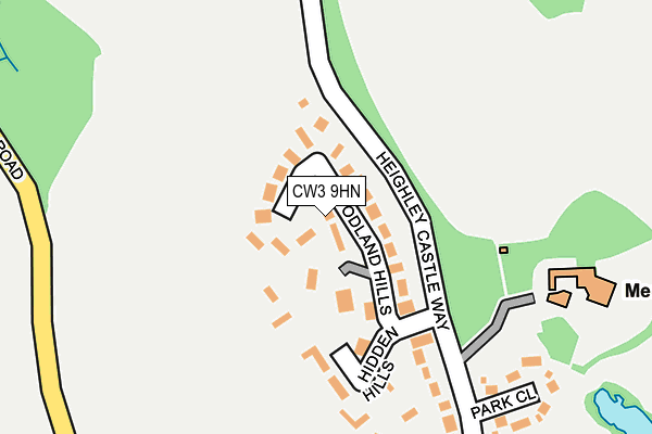 CW3 9HN map - OS OpenMap – Local (Ordnance Survey)