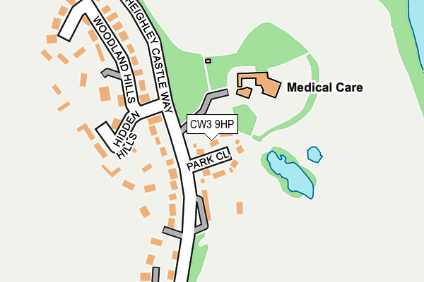 CW3 9HP map - OS OpenMap – Local (Ordnance Survey)