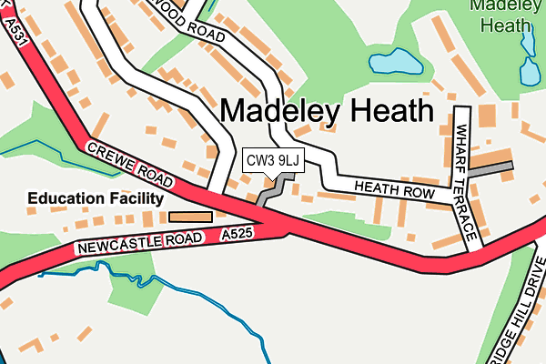 CW3 9LJ map - OS OpenMap – Local (Ordnance Survey)