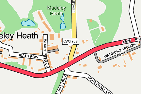 CW3 9LS map - OS OpenMap – Local (Ordnance Survey)