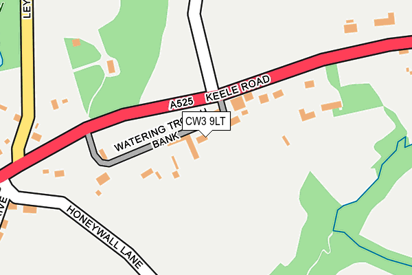 CW3 9LT map - OS OpenMap – Local (Ordnance Survey)