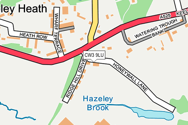 CW3 9LU map - OS OpenMap – Local (Ordnance Survey)