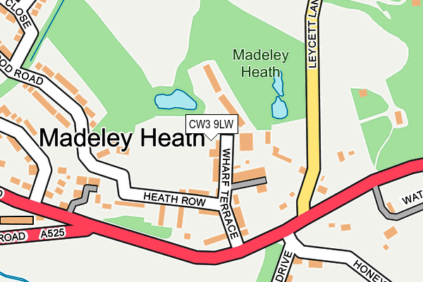 CW3 9LW map - OS OpenMap – Local (Ordnance Survey)