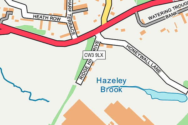 CW3 9LX map - OS OpenMap – Local (Ordnance Survey)