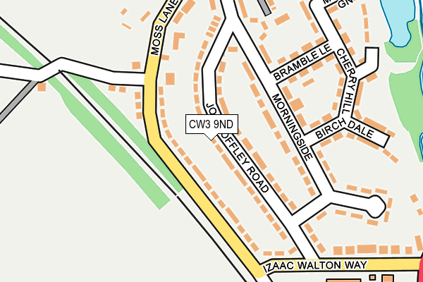 CW3 9ND map - OS OpenMap – Local (Ordnance Survey)