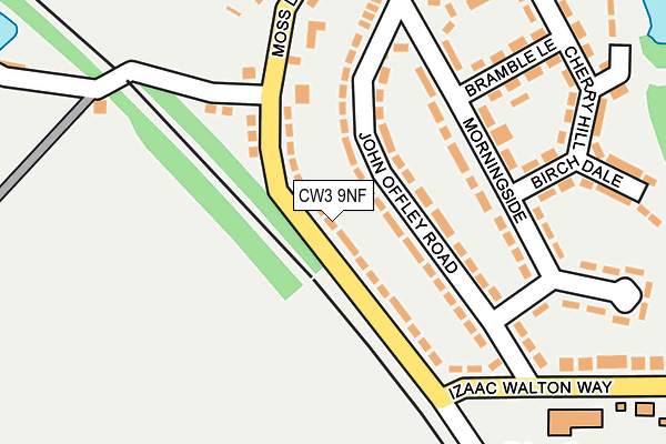 CW3 9NF map - OS OpenMap – Local (Ordnance Survey)
