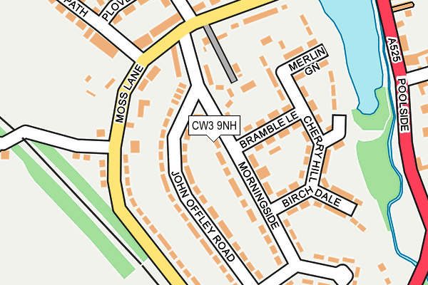 CW3 9NH map - OS OpenMap – Local (Ordnance Survey)