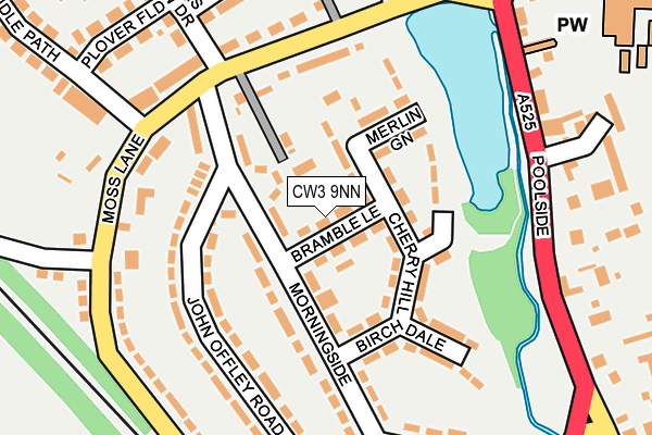 CW3 9NN map - OS OpenMap – Local (Ordnance Survey)