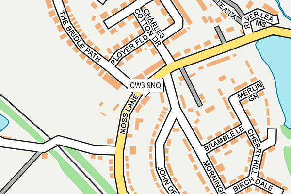 CW3 9NQ map - OS OpenMap – Local (Ordnance Survey)