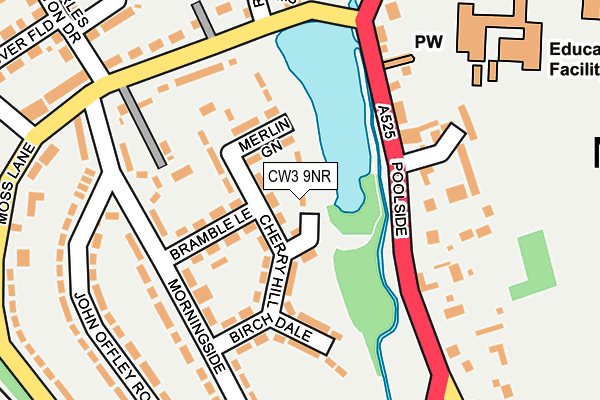 CW3 9NR map - OS OpenMap – Local (Ordnance Survey)