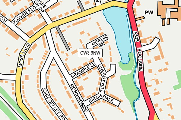 CW3 9NW map - OS OpenMap – Local (Ordnance Survey)