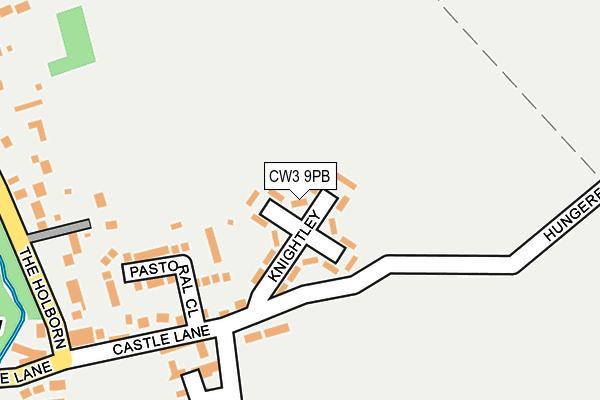 CW3 9PB map - OS OpenMap – Local (Ordnance Survey)