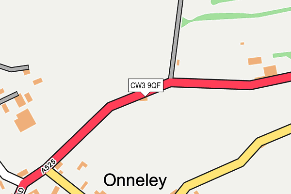 CW3 9QF map - OS OpenMap – Local (Ordnance Survey)