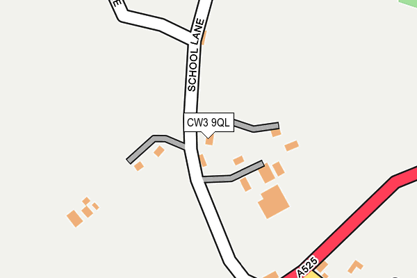 CW3 9QL map - OS OpenMap – Local (Ordnance Survey)