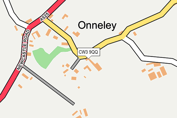 CW3 9QQ map - OS OpenMap – Local (Ordnance Survey)
