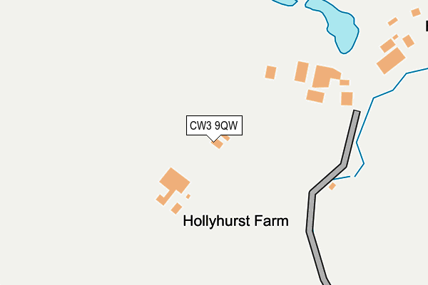 CW3 9QW map - OS OpenMap – Local (Ordnance Survey)