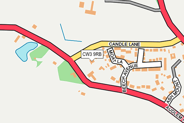 CW3 9RB map - OS OpenMap – Local (Ordnance Survey)