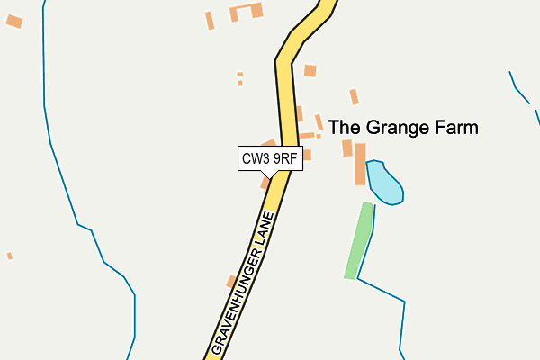 CW3 9RF map - OS OpenMap – Local (Ordnance Survey)