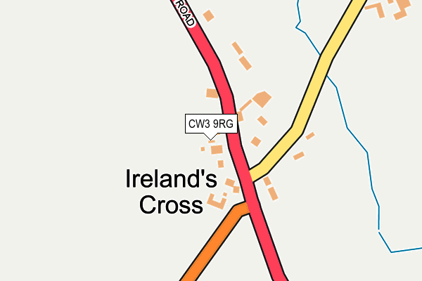 CW3 9RG map - OS OpenMap – Local (Ordnance Survey)