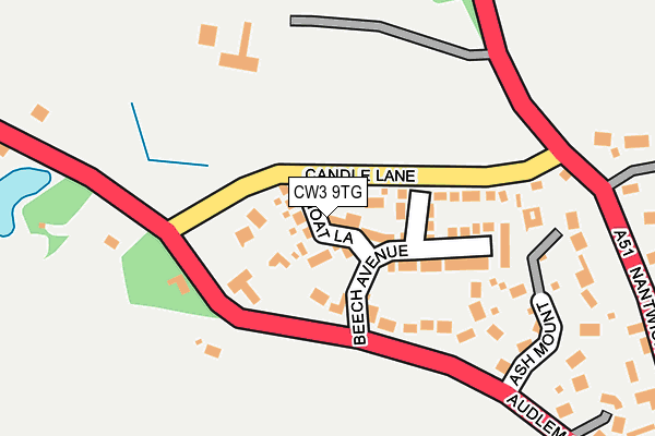 CW3 9TG map - OS OpenMap – Local (Ordnance Survey)