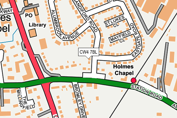 CW4 7BL map - OS OpenMap – Local (Ordnance Survey)