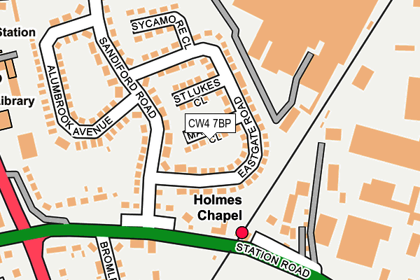 CW4 7BP map - OS OpenMap – Local (Ordnance Survey)