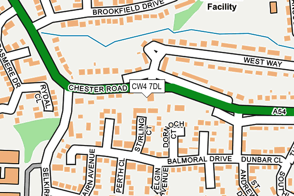 CW4 7DL map - OS OpenMap – Local (Ordnance Survey)