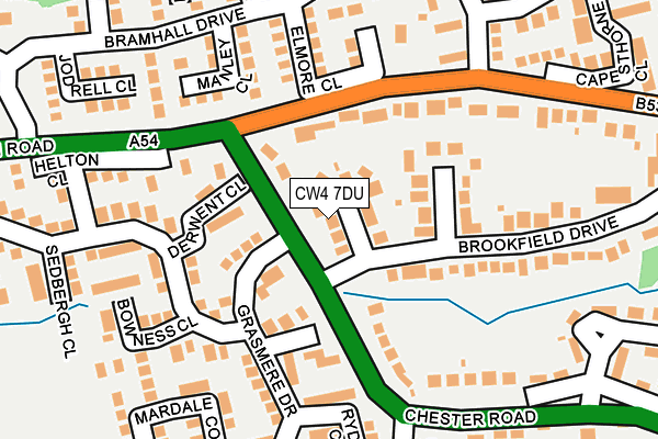 CW4 7DU map - OS OpenMap – Local (Ordnance Survey)