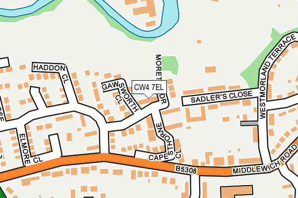 CW4 7EL map - OS OpenMap – Local (Ordnance Survey)