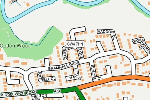 CW4 7HN map - OS OpenMap – Local (Ordnance Survey)