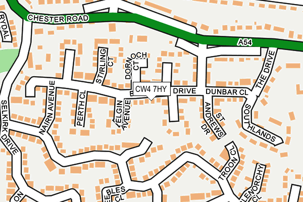 CW4 7HY map - OS OpenMap – Local (Ordnance Survey)