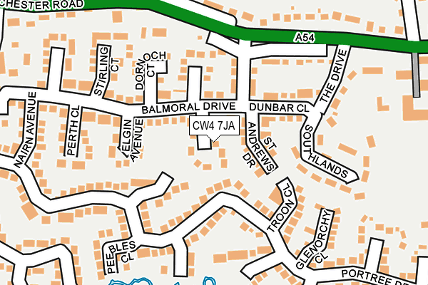 CW4 7JA map - OS OpenMap – Local (Ordnance Survey)