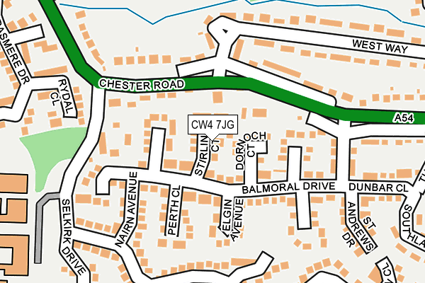 CW4 7JG map - OS OpenMap – Local (Ordnance Survey)