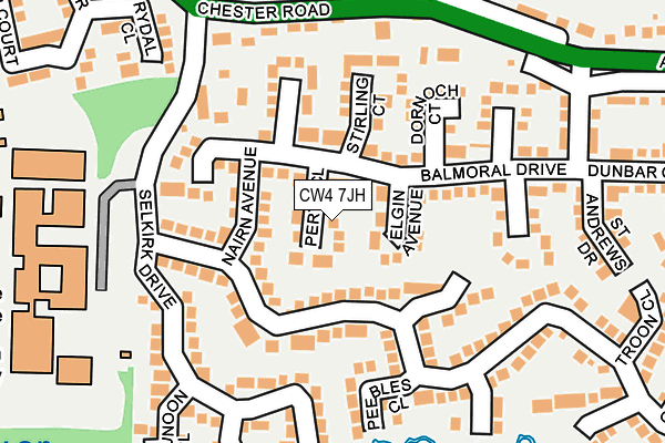 CW4 7JH map - OS OpenMap – Local (Ordnance Survey)