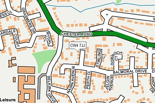 CW4 7JJ map - OS OpenMap – Local (Ordnance Survey)