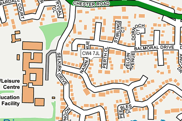 CW4 7JL map - OS OpenMap – Local (Ordnance Survey)