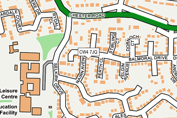 CW4 7JQ map - OS OpenMap – Local (Ordnance Survey)