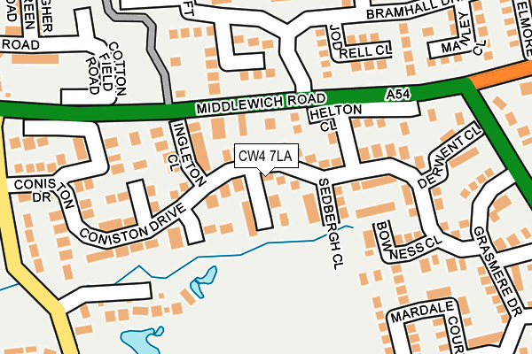 CW4 7LA map - OS OpenMap – Local (Ordnance Survey)