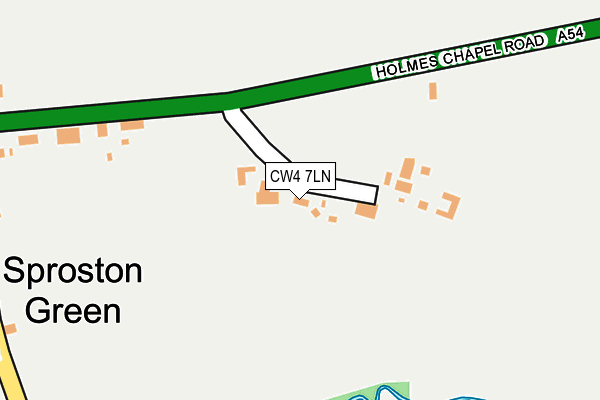 CW4 7LN map - OS OpenMap – Local (Ordnance Survey)