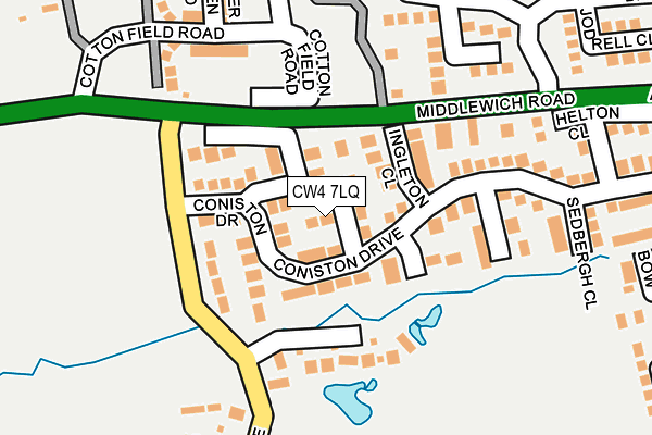 CW4 7LQ map - OS OpenMap – Local (Ordnance Survey)