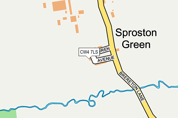 CW4 7LS map - OS OpenMap – Local (Ordnance Survey)