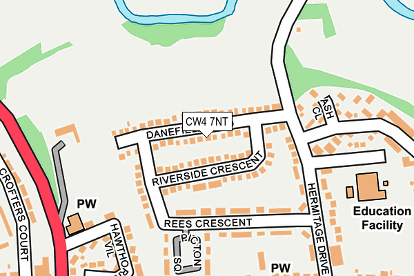 CW4 7NT map - OS OpenMap – Local (Ordnance Survey)