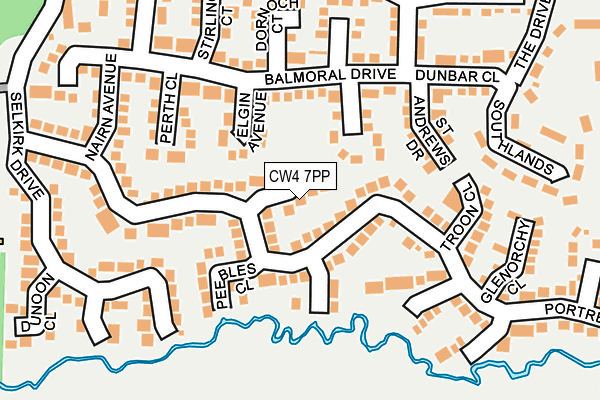 CW4 7PP map - OS OpenMap – Local (Ordnance Survey)