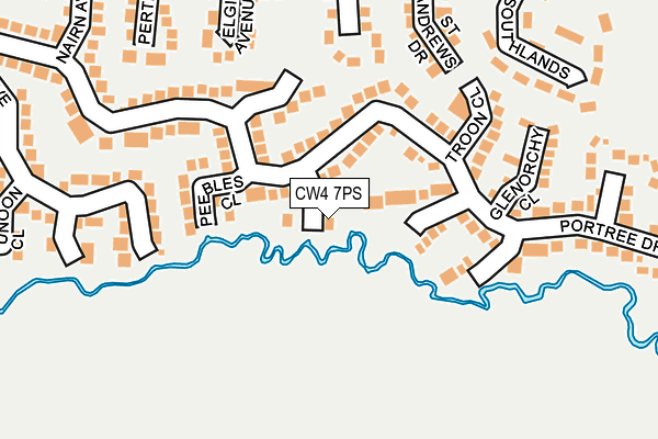 CW4 7PS map - OS OpenMap – Local (Ordnance Survey)