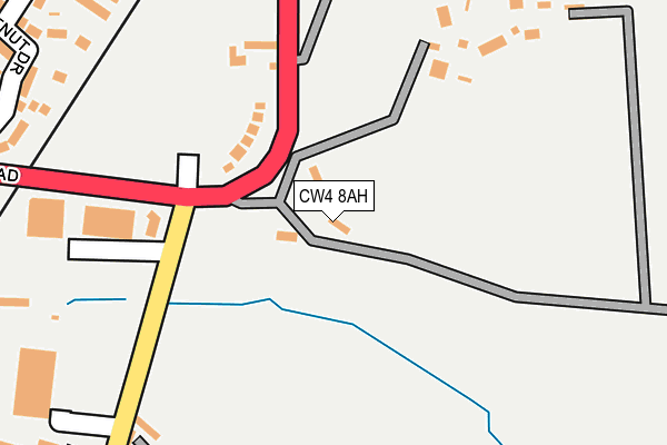 CW4 8AH map - OS OpenMap – Local (Ordnance Survey)