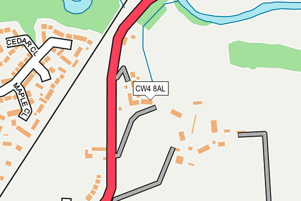 CW4 8AL map - OS OpenMap – Local (Ordnance Survey)